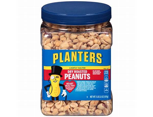 Lightly salted dry roasted peanuts food facts